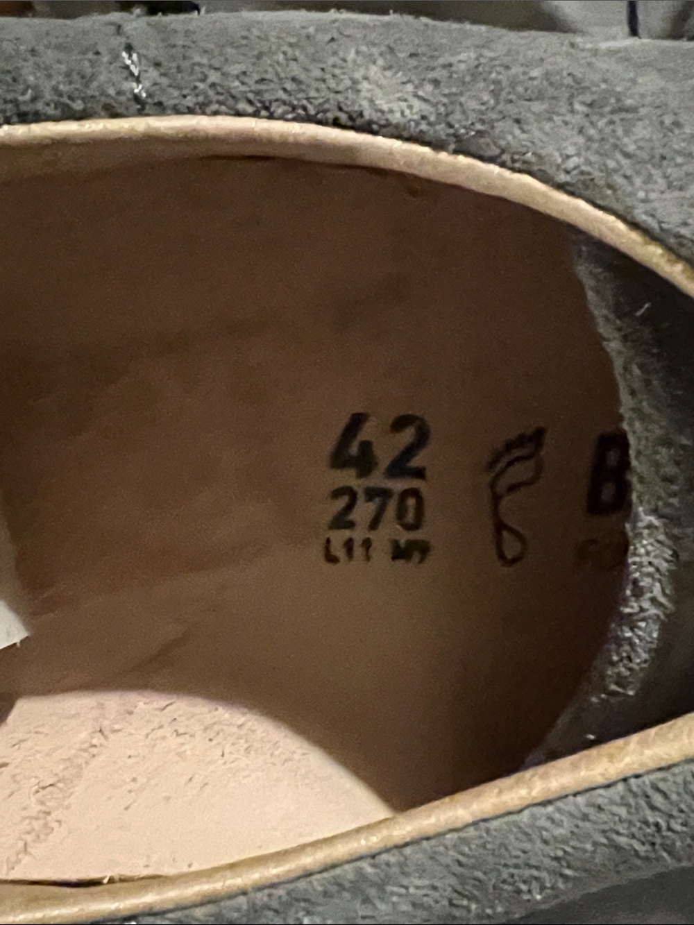 NWOB $160 Birkenstock Bend Low Suede Sneakers Gray Men’s - Picture 11 of 12